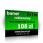 Baner reklamowy 2 x 1 m