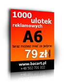 Ulotki reklamowe A6 - ju od 120 z